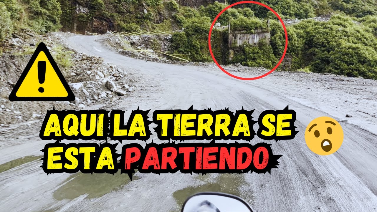 Cruzamos una FALLA GEOLOGICA ACTIVA En Plena Transversal Del Libertador , Una ruta INESTABLE.