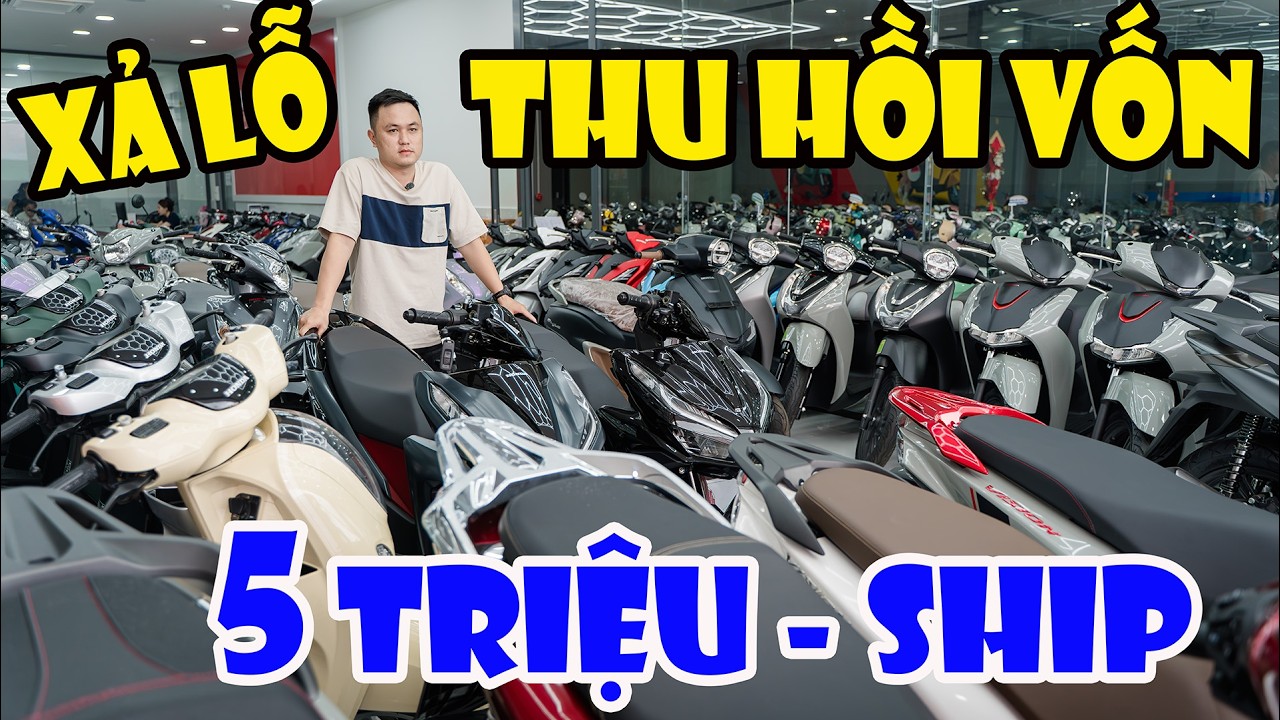 XẢ LỖ SH MODE SH 125 SH 160 VARIO 125 SCOOPY VISION AB FUTURE 125 WAVE SỐC 5 TRIỆU XE MÁY GIÁ RẺ