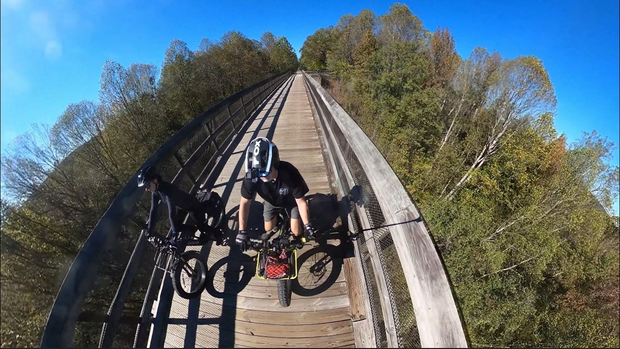 Mark & Rita's Rail Trail Adventures: High Bridge Trail on Aventon e-bikes, Oct 2025.
