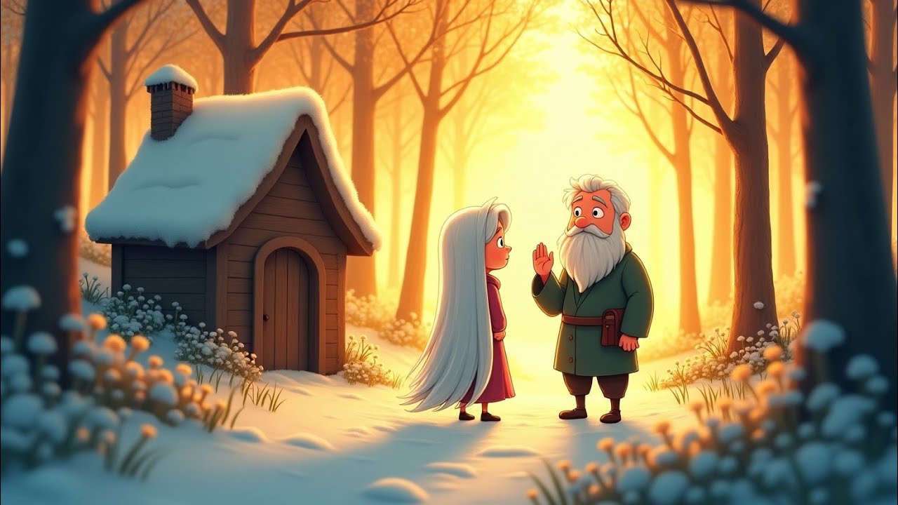 ❄️ أميرة الثلج... والكوخ الذي غيّر قلبها ☀️