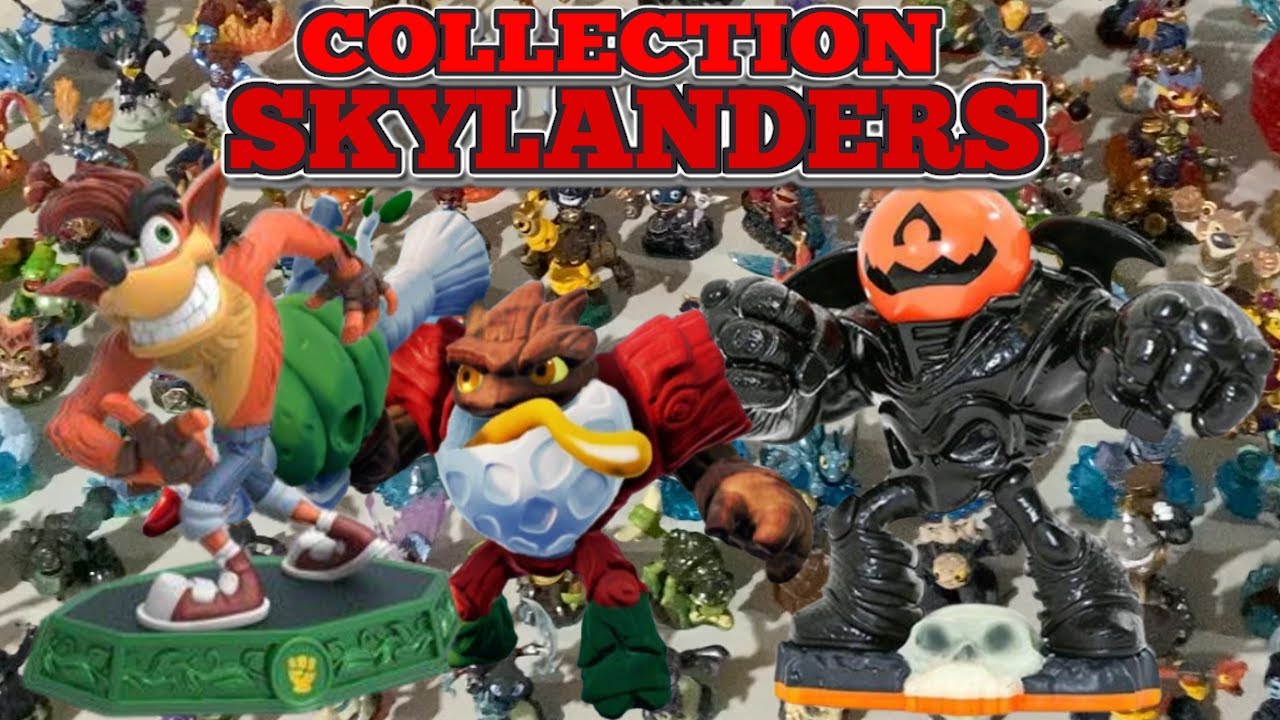 MA COLLECTION SKYLANDERS EN SEULEMENT 1 MOIS ( JE SUIS RICHE D'AVOIR TOUS CA POUR UN DÉBUTANT MDR )