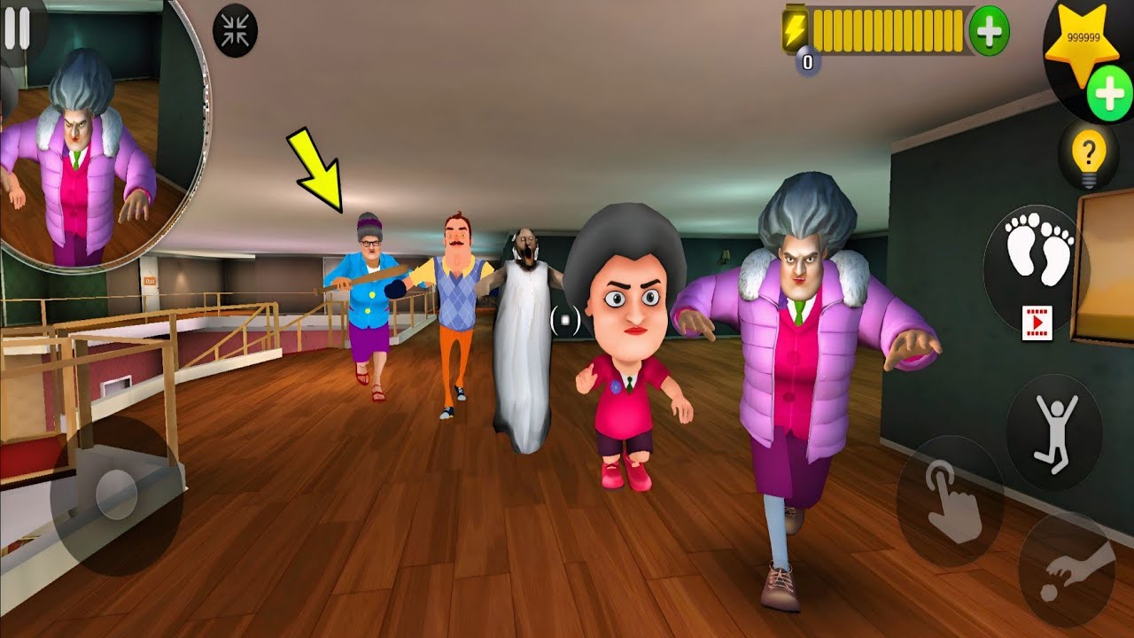 Surrounded by Miss T and Monsters! Can I Survive? 😱 Scary Teacher 3D