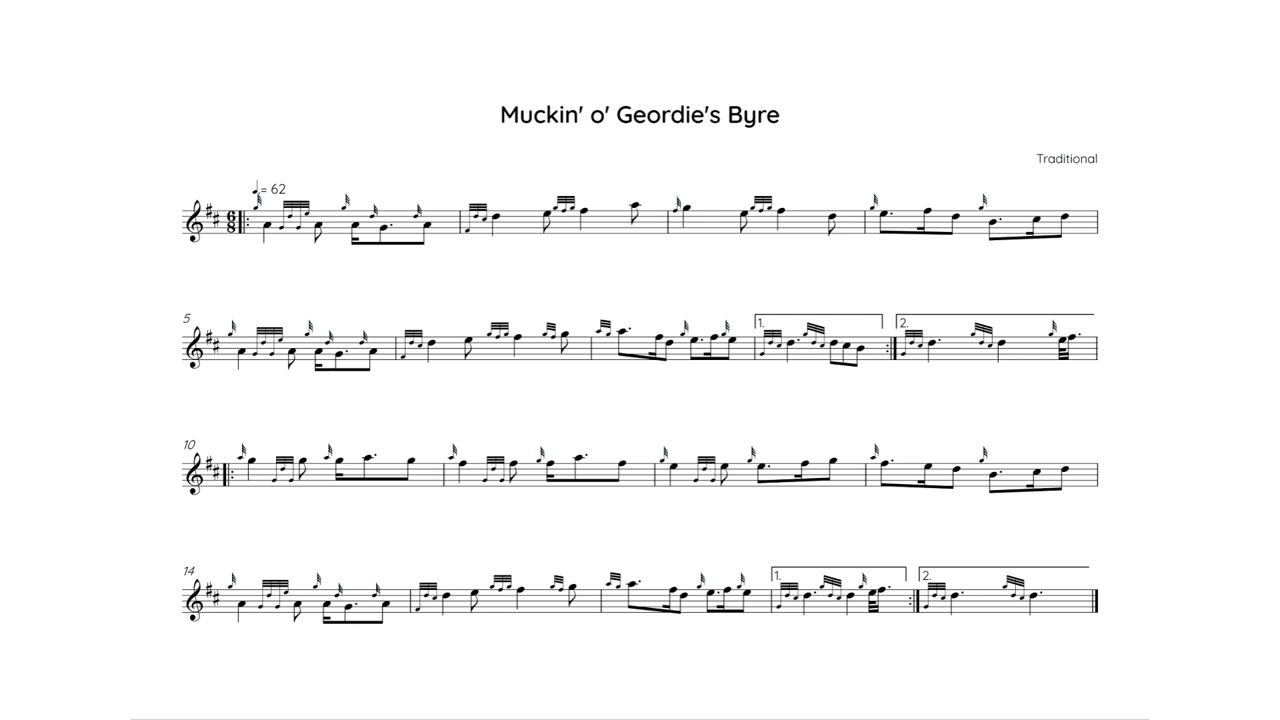 The Muckin' o' Geordies-'s Byre, high pitch normal speed