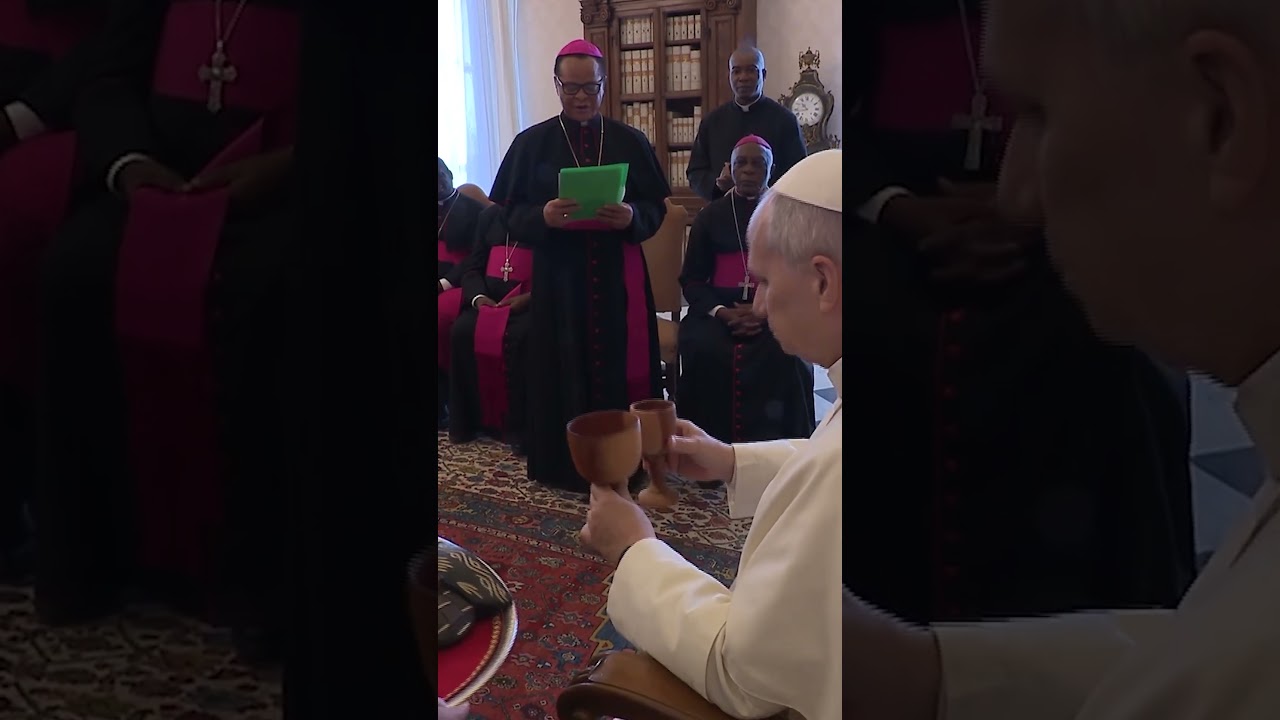 #papaleonexiv riceve in udienza i vescovi della #nigeria in visita ad limina #shorts