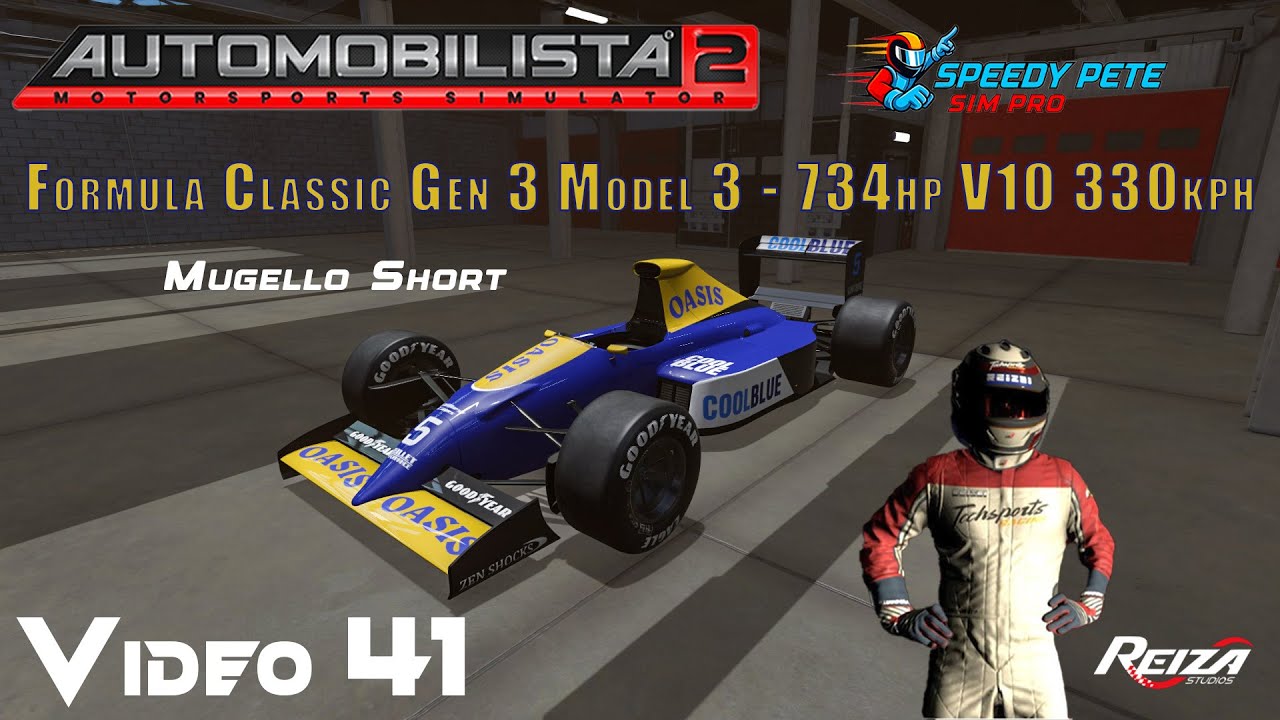 AMS2 Every Car Showcase | Video 41 | Formula Classic Gen 3 Model3 V10, 743hp, 330kph | 4k