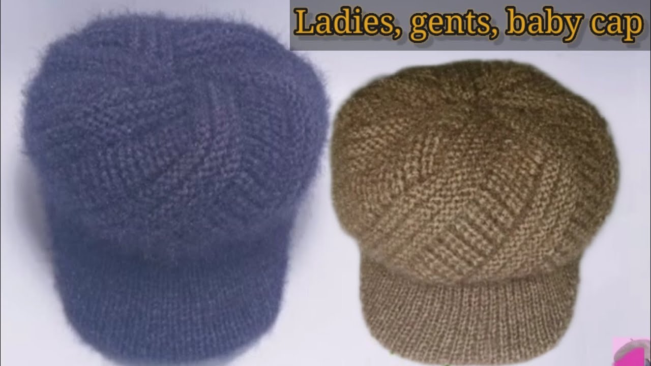 Easy woolen hat knitting tutorial/ cap topi design for gents and ladies/topi ka design