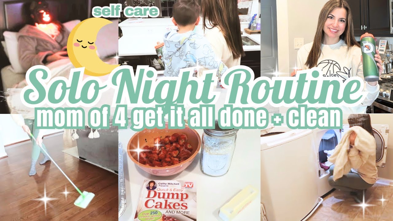 SOLO MOM OF 4 NIGHT ROUTINE 2026 🌙 | SELF CARE | GET IT ALL DONE + CLEAN | AMANDA ARAUJO