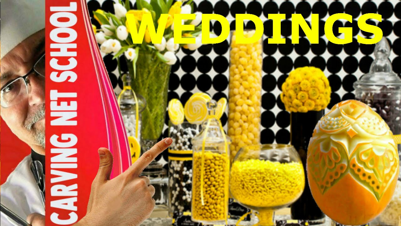 Weddings food garnish, carving ideas, Esculturas para Festas de casamentos,