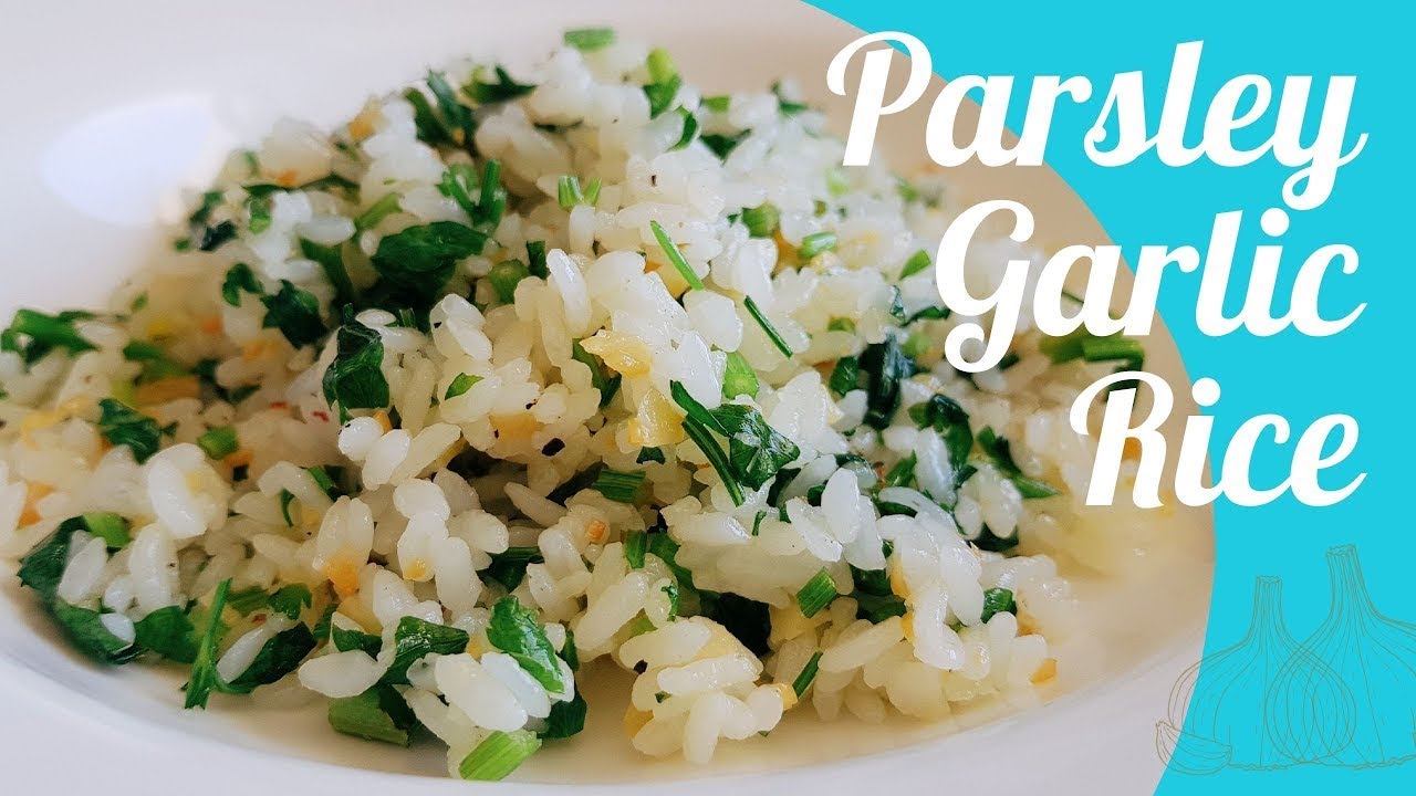 Best-Ever Garlic Rice with Parsley (Simple Recipe) | Zenful Cooking