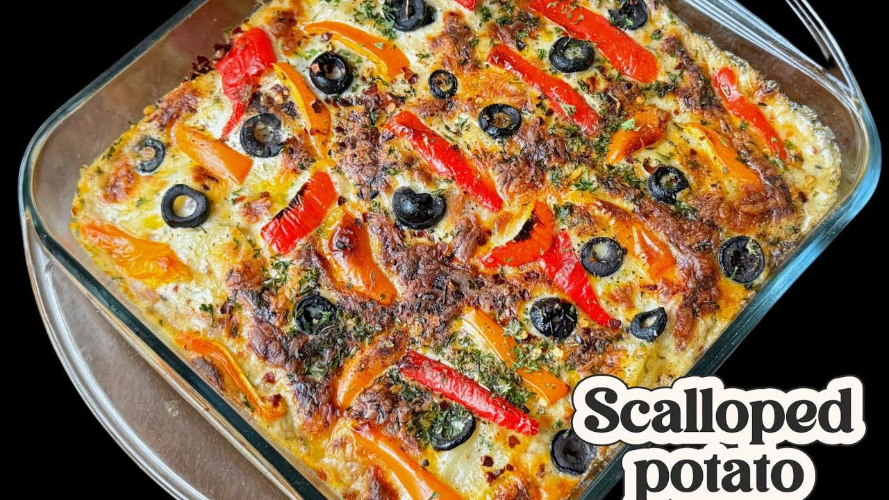Cheesy baked Potatoes casserole Recipe |  scalloped baked cheese potatoes recipe | 