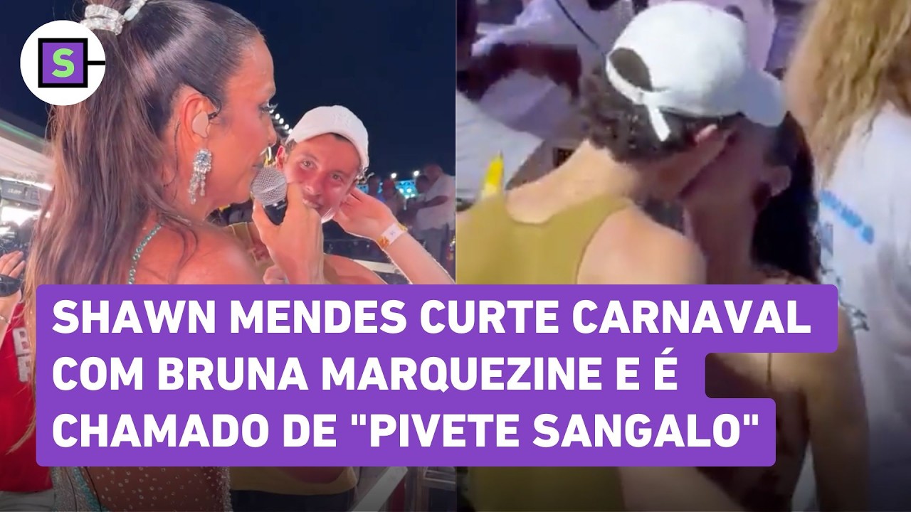 Beijos em Bruna Marquezine e 'Pivete' Sangalo: Shawn Mendes curte carnaval em Salvador; veja vídeos