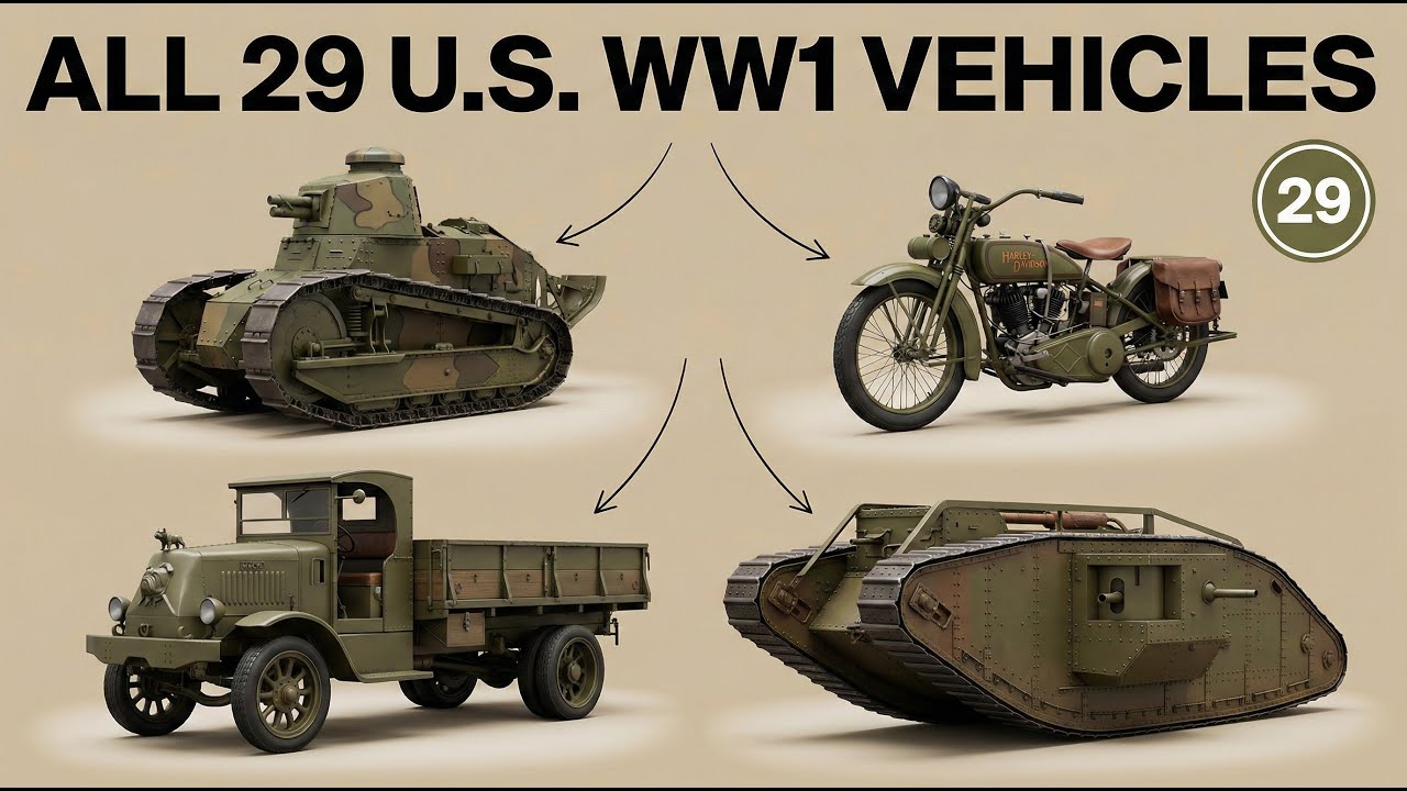 Every U.S. Vehicle Used in WW1