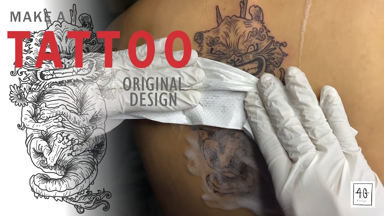 Membuat Tato dengan Desain Sendiri (Original Design) | AG Tattoo #1