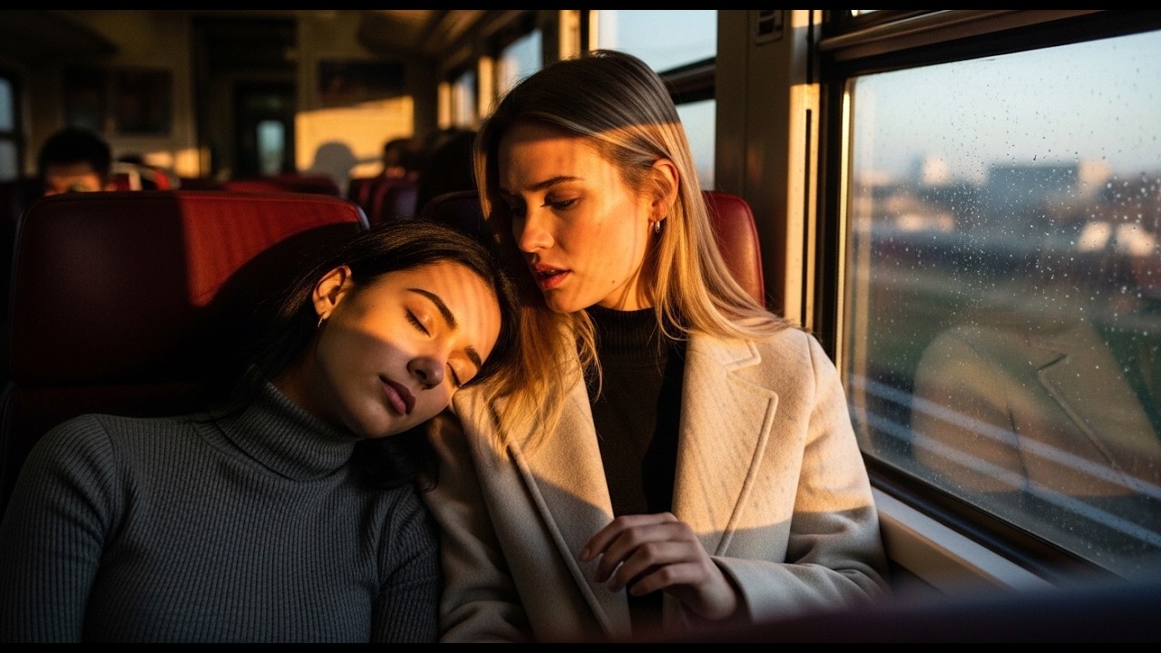 She Fell Asleep on My Shoulder on the Train — Missed Her Stop on Purpose | Lesbian Love Stories