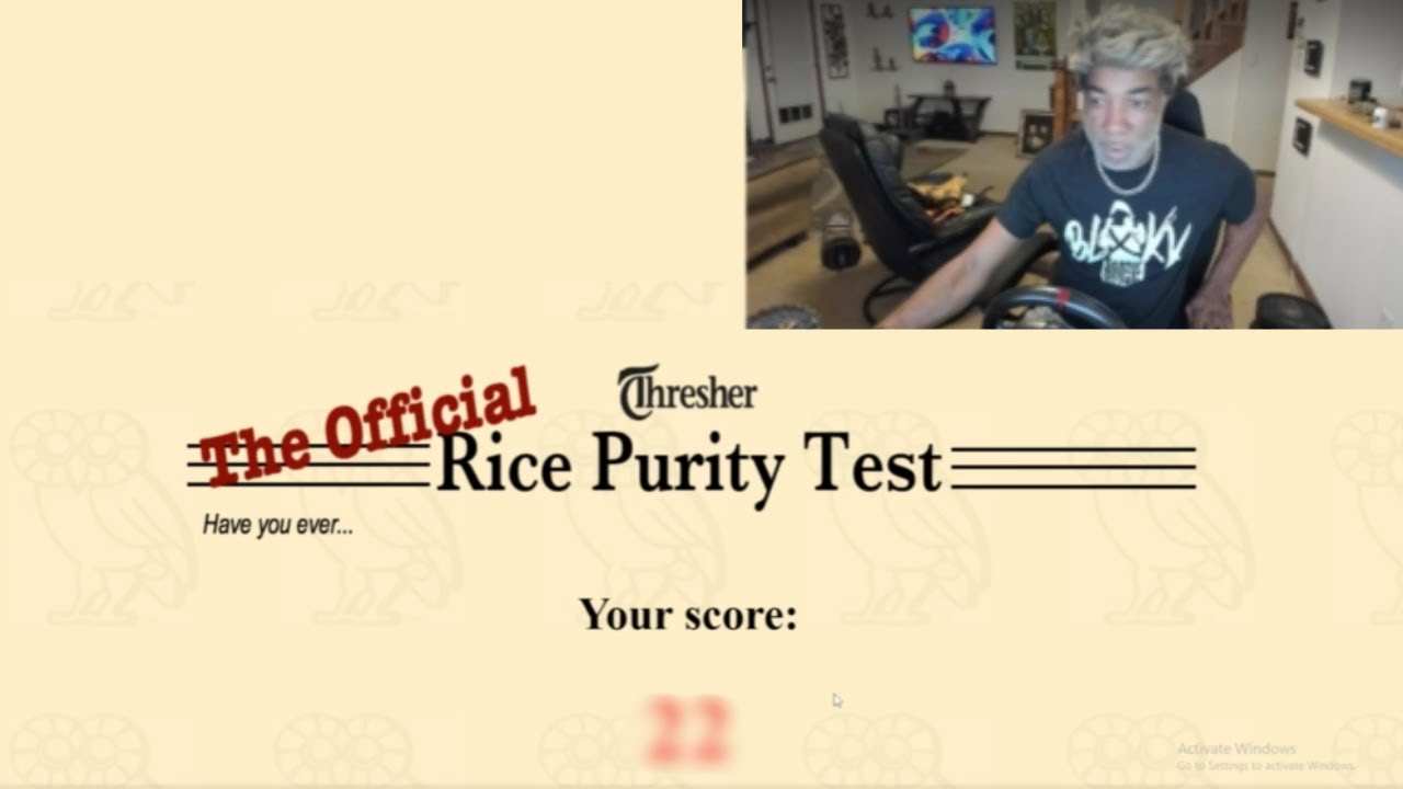Cinna's Dad Blakkhoodie Takes The Rice Purity Test!