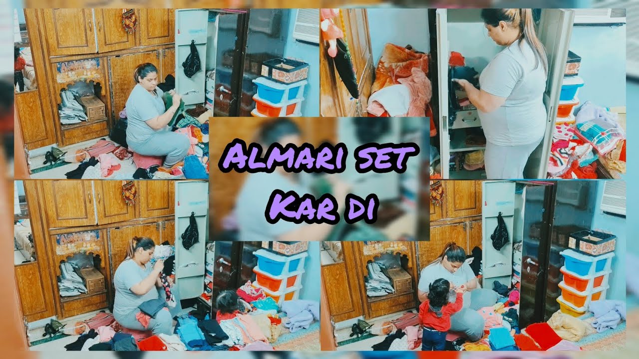 🌺Finally chhote Babu👶 ki almari 👗set kar hi di