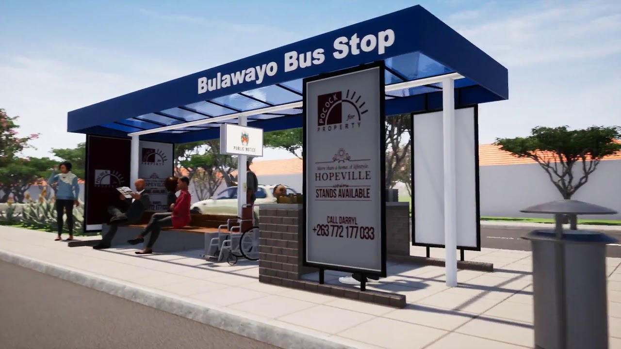 City of Bulawayo Smart Bus Stop Concept ver 1.0   YouTube
