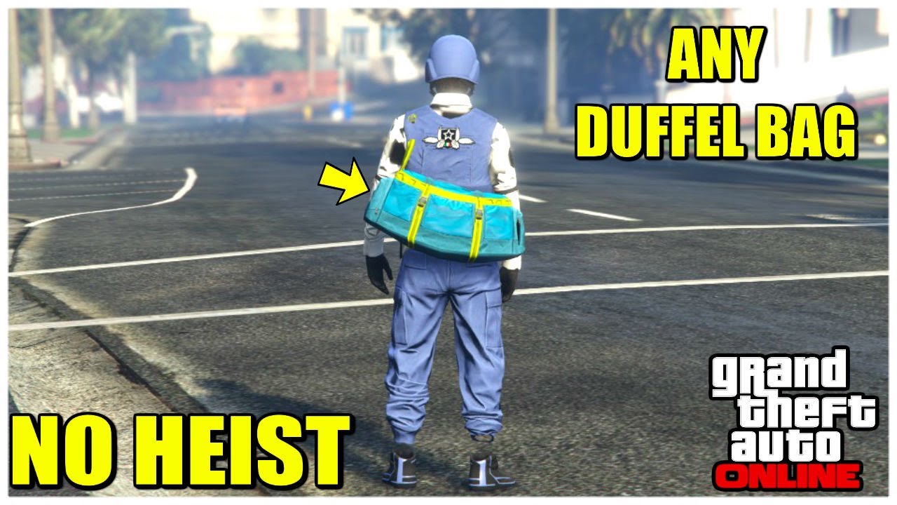 GTA 5 ANY Coloured Duffel Bag 1.50 *NO HEIST* (HOW TO OBTAIN & SAVE COLORED DUFFEL BAG) PS4