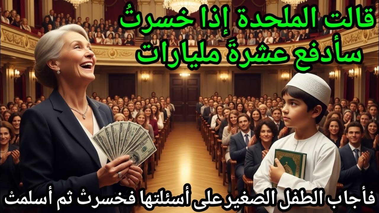 مناظرة هزت لندن.. طفل مسلم أبكى المليارديرة الملحدة
