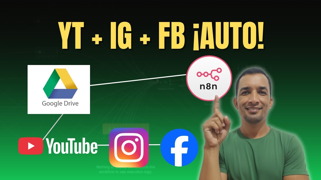 Automatiza TODO : De Google Drive a YouTube, Instagram y Facebook (n8n + IA)