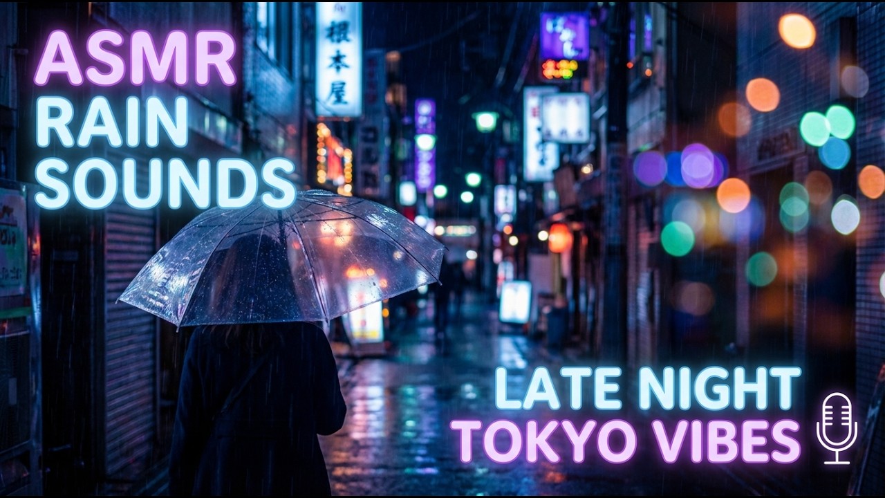 Japanese Rain Ambience at Night 🌧️ Lofi Beats for Study, Relax & Calm