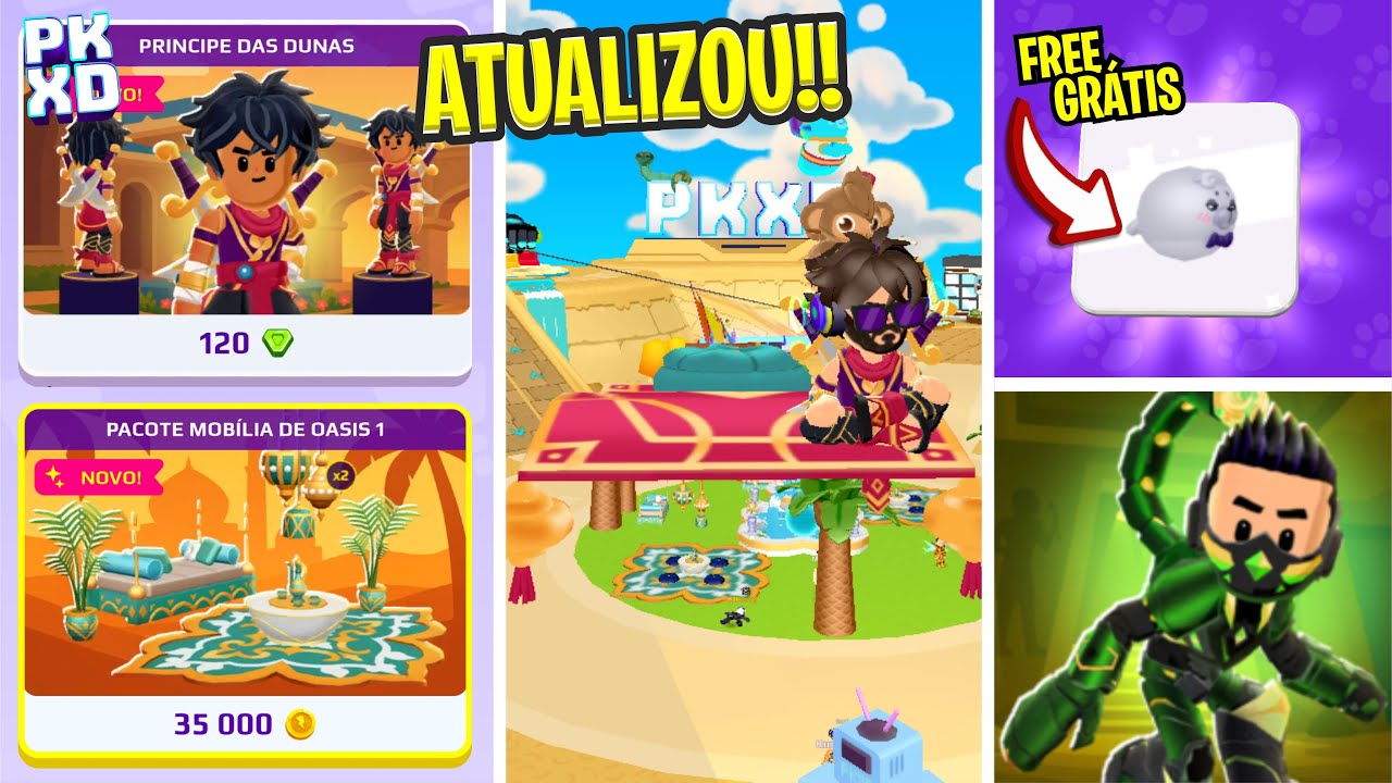 🔵 PK XD ATUALIZOU! OASIS SEASON ALADDIN COM PET GRÁTIS, ITENS POR MOEDAS CONFIRA TUDO