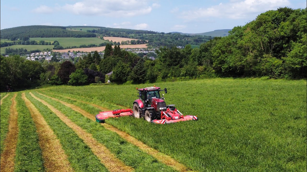 MAKING TRITICALE BALE SILAGE IN IRELAND!!! ~ First Cut Bale Silage 2024!! Case Tractors & JCB Tm320!