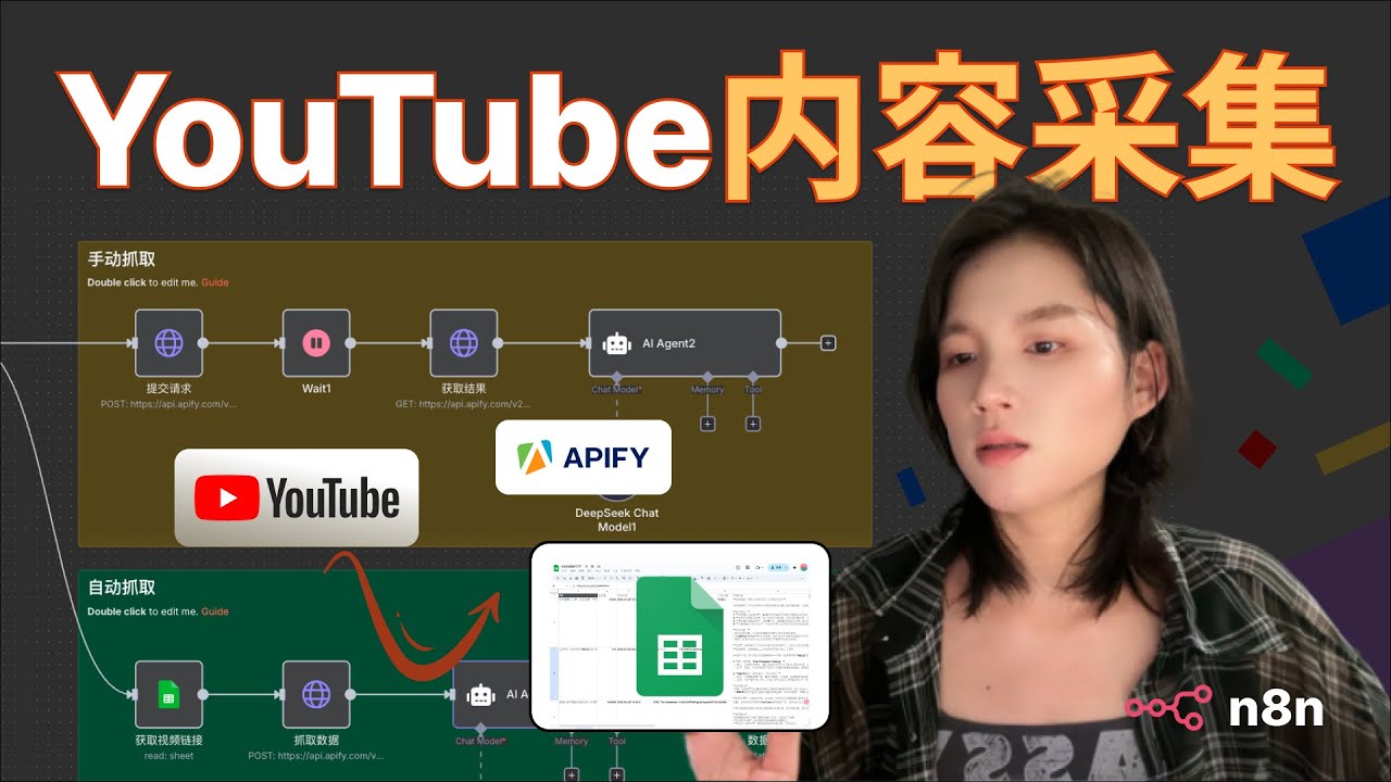 🔍 全网最实用的 YouTube 数据采集教程！不会编程也能批量采集 YouTube 视频信息!! 教你用 Apify + 自动化工具打造专属内容爬虫工作流，一次配置终身使用！