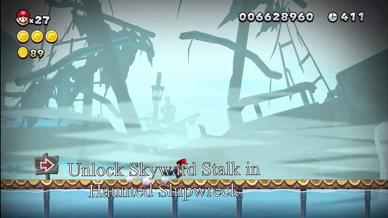 Sparkling Waters - Skyward Stalk [New Super Mario Bros Wii U]