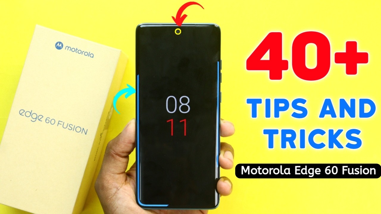 Moto edge 60 Fusion Tips and Tricks || Moto edge 60 Fusion 5G 40+ Hidden Features in Hindi