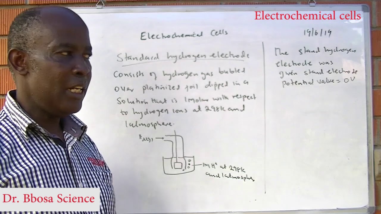 Electrochemical cells by Dr. Bbosa Science