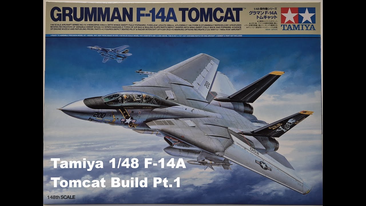 Tamiya 1/48 F-14A Tomcat, сборка, часть 1