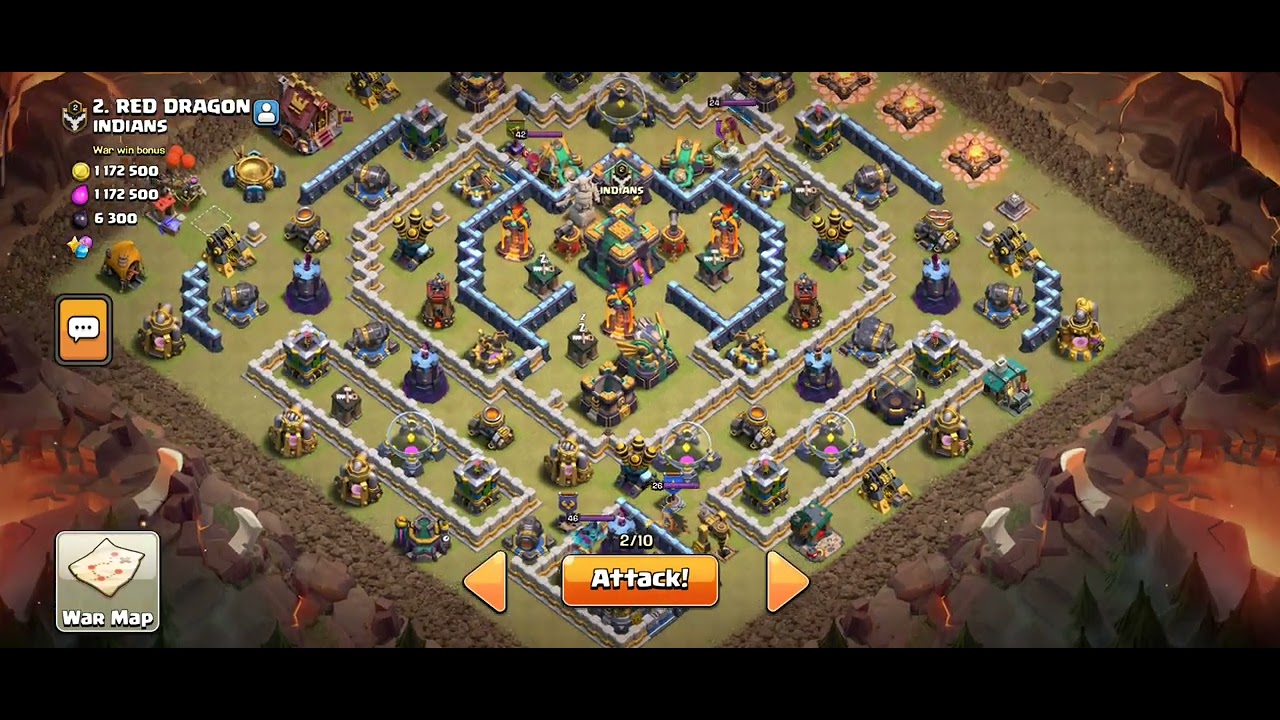 CLASH OF CLAN WAR ATTACK