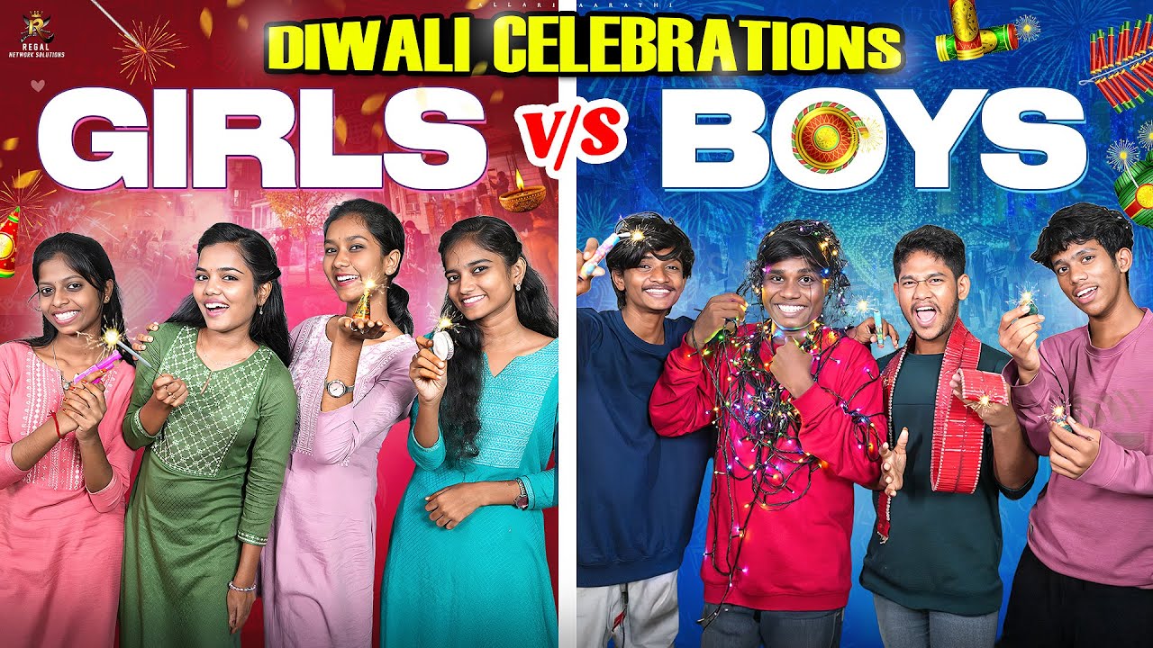 Diwali Boys vs Girls 🪔💥🤩 || Allari Aarathi Videos || Comedy Contents  #diwali #diwalispecial