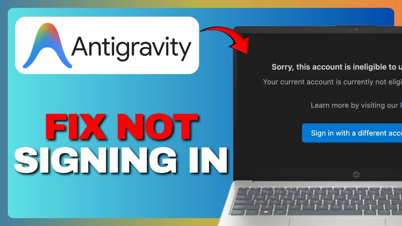 How To Fix Google Antigravity Not Signing In (Full Guide) 2026!