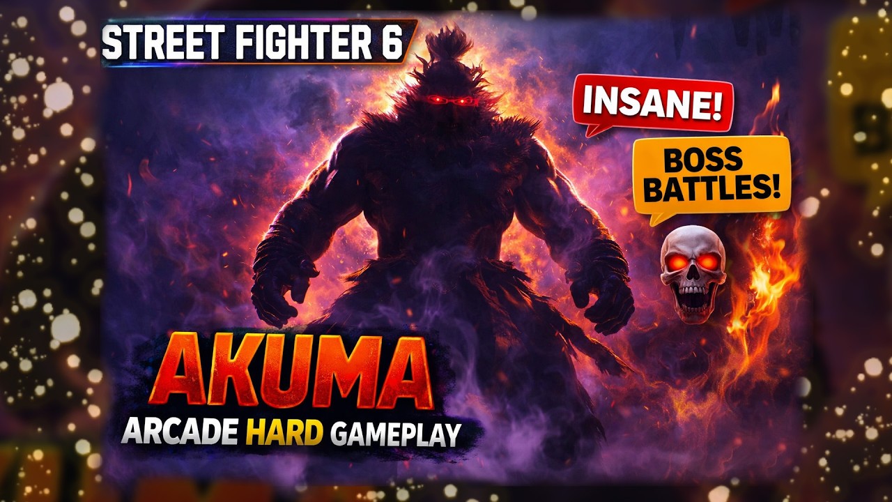 Akuma Arcade HARD Mode &ndash; Street Fighter 6 Pro Gameplay