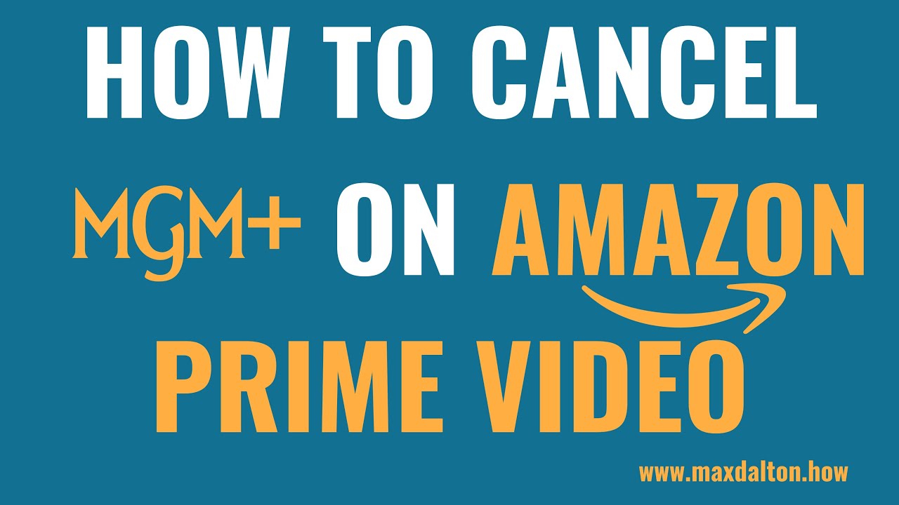 Jak anulować MGM+ w Amazon Prime Video