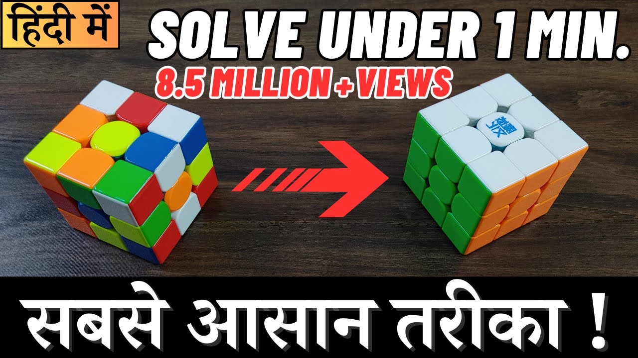 How to solve a rubik's cube (in hindi)|How to solve 3*3 rubiks cube in hindi