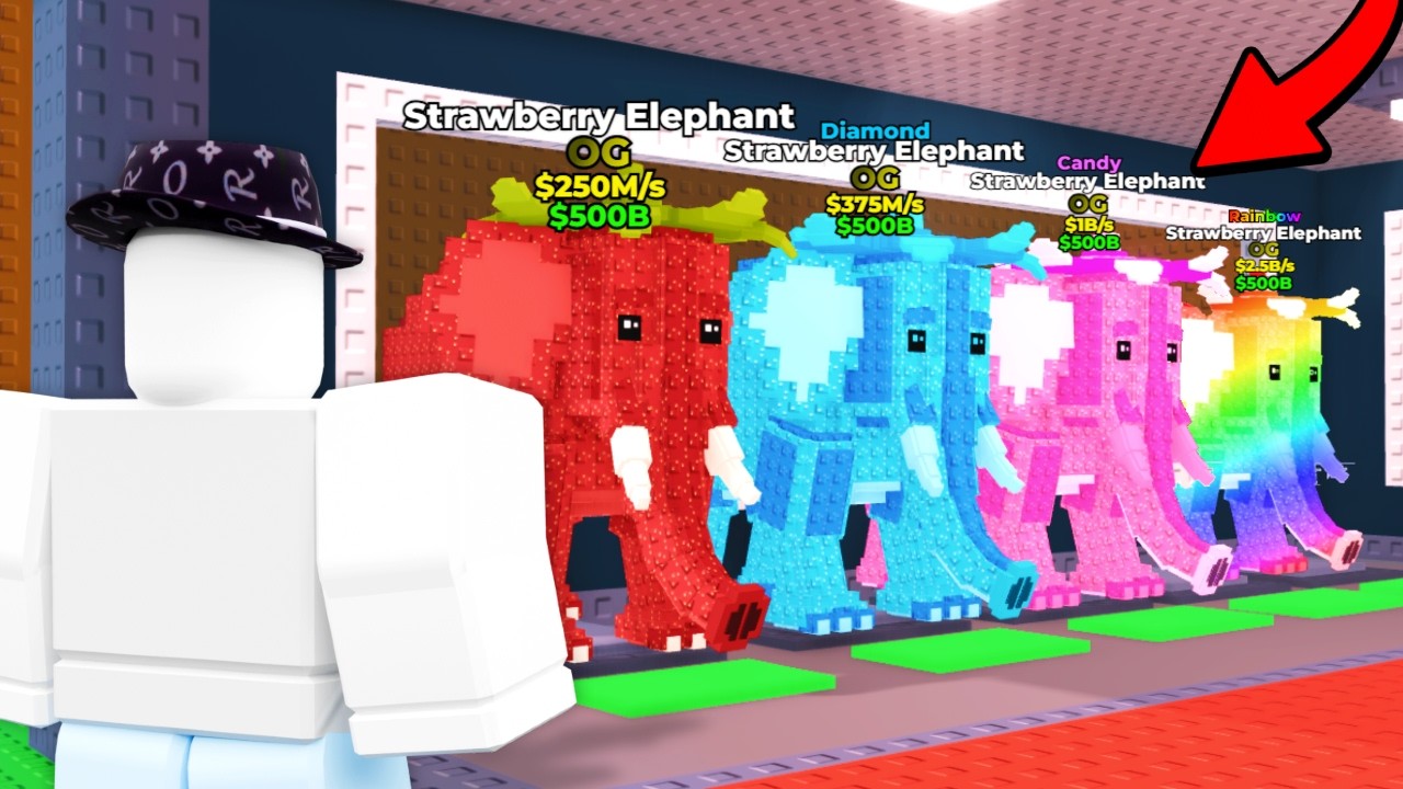 I Got EVERY VERSION of OG STRAWBERRY ELEPHANT in Steal A Brainrot!