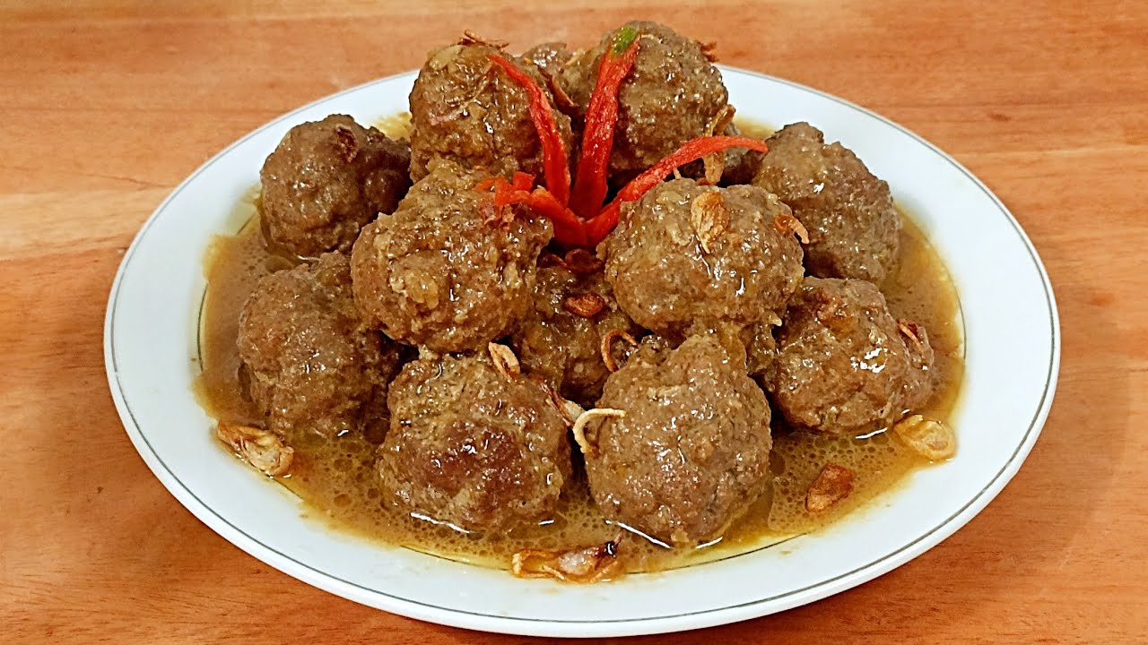 EMPUK &  BUMBU MERESAP !!! BOLA-BOLA DAGING SAPI, BISTIK DAGING SAPI
