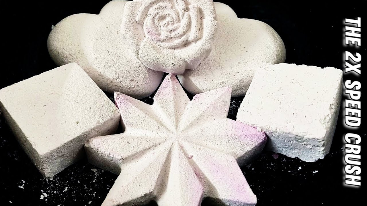 **THE 2X SPEED CRUSH**Snowy Pure White Homemade Reforms Crush ASMR • Buttery Crumbling 🤍🐻‍❄️🕊️