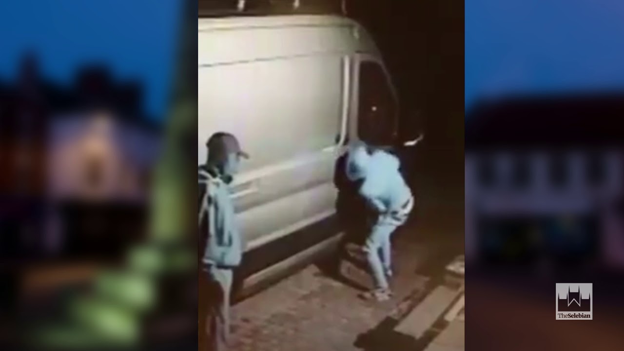 CCTV of van break in in Drax