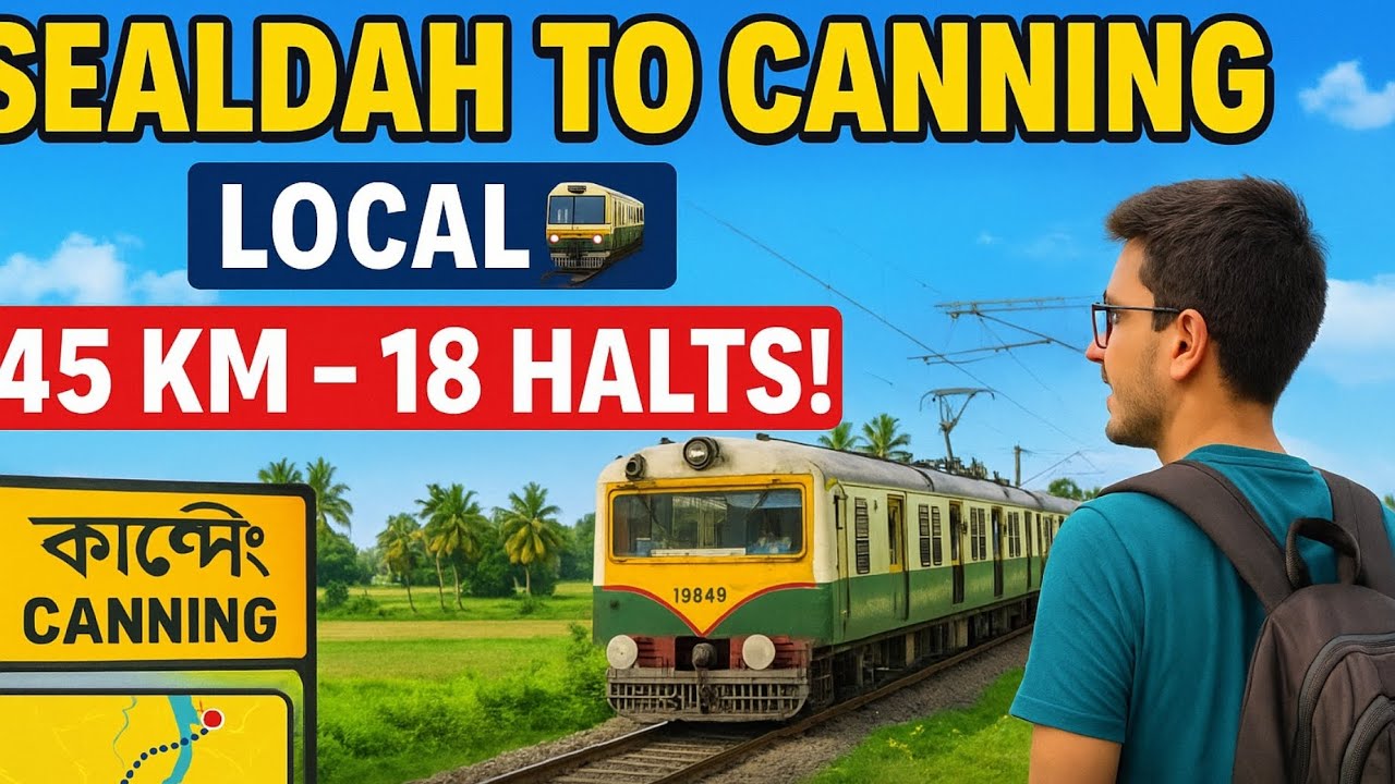 Sealdah To Canning Local Train journey vlog | Sealdah Canning local | Canning train journey | Vlog