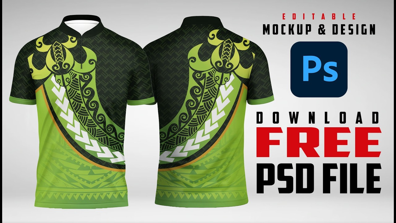FREE Mandarin Collar Shirt Mockup (PSD) | Polynesian Style