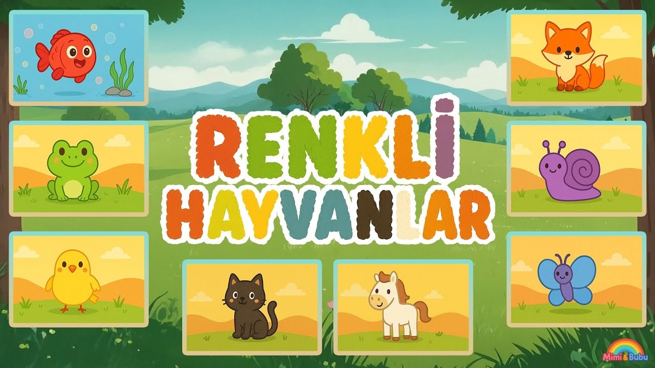 Mimi & Bubu - Renkli Hayvanlar - RENKLERİ &Ouml;ĞREN