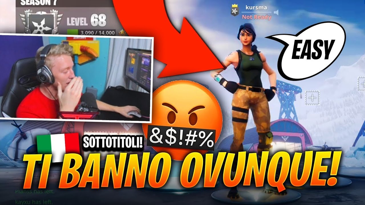 Tfue PERDE LA TESTA PER uno STREAM SNIPER! LO BANNA OVUNQUE! Guardate QUA! 😲
