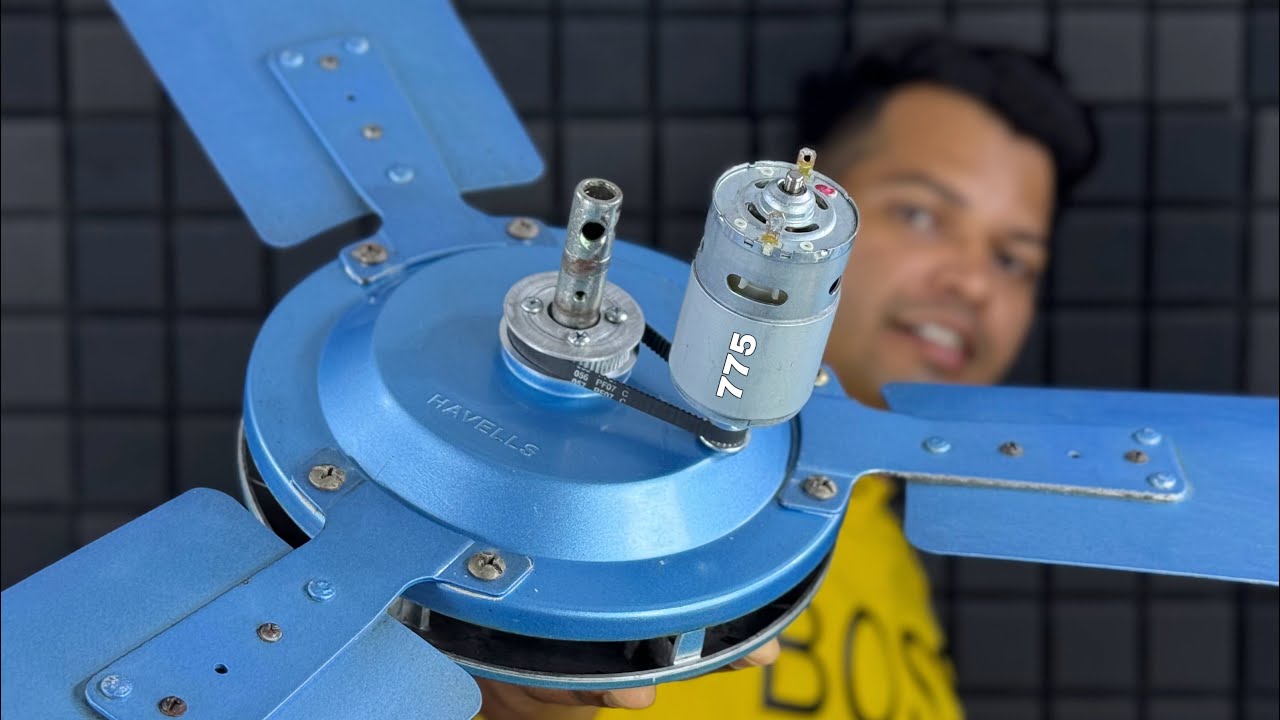 12Volt 775 DC Motor से बनाये Ceiling Fan || How To Make Ceiling Fan At Home