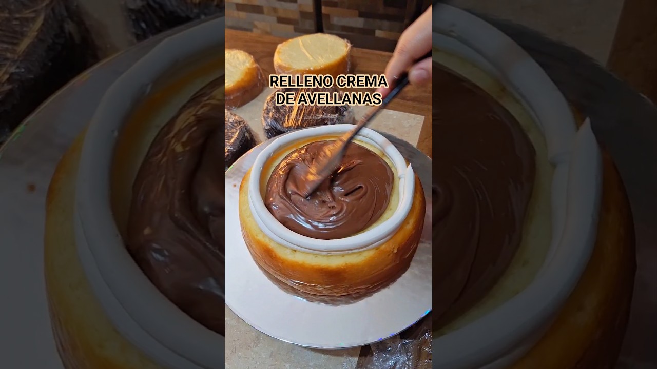 Relleno crema de Avellanas #cakedecorating