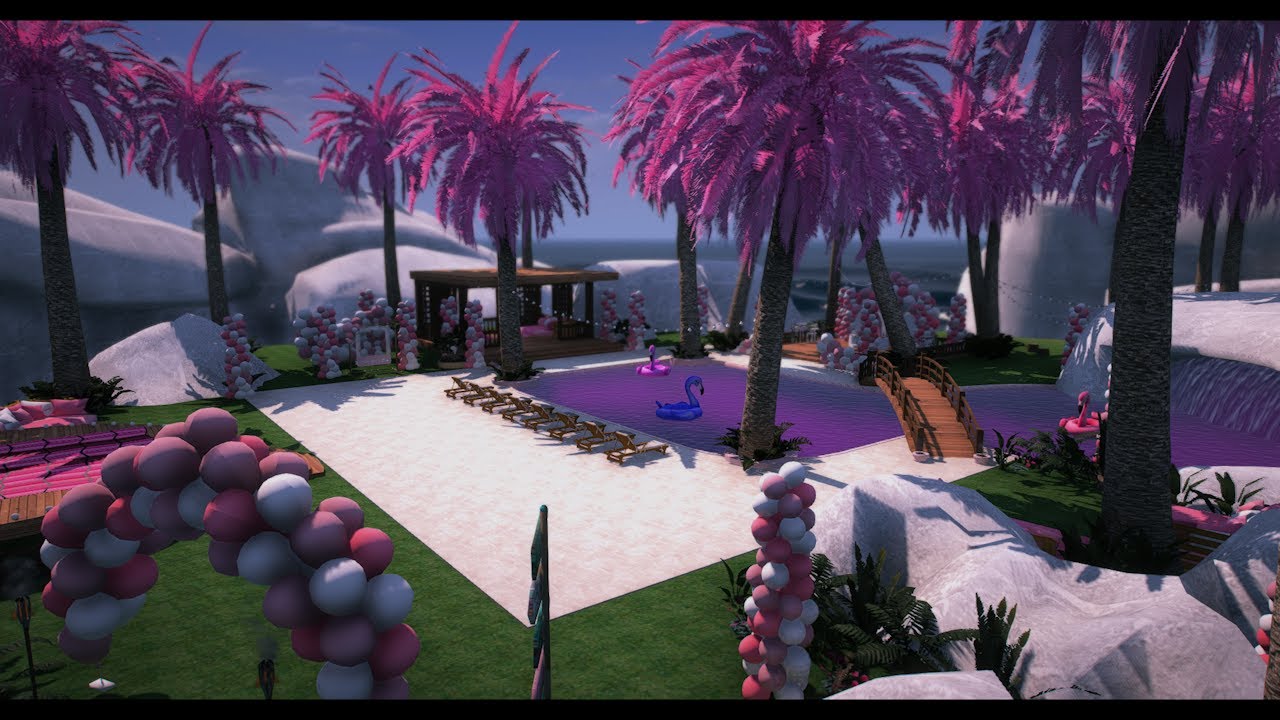 Pink Birthday Island - Sakura Mods - Fivem Map