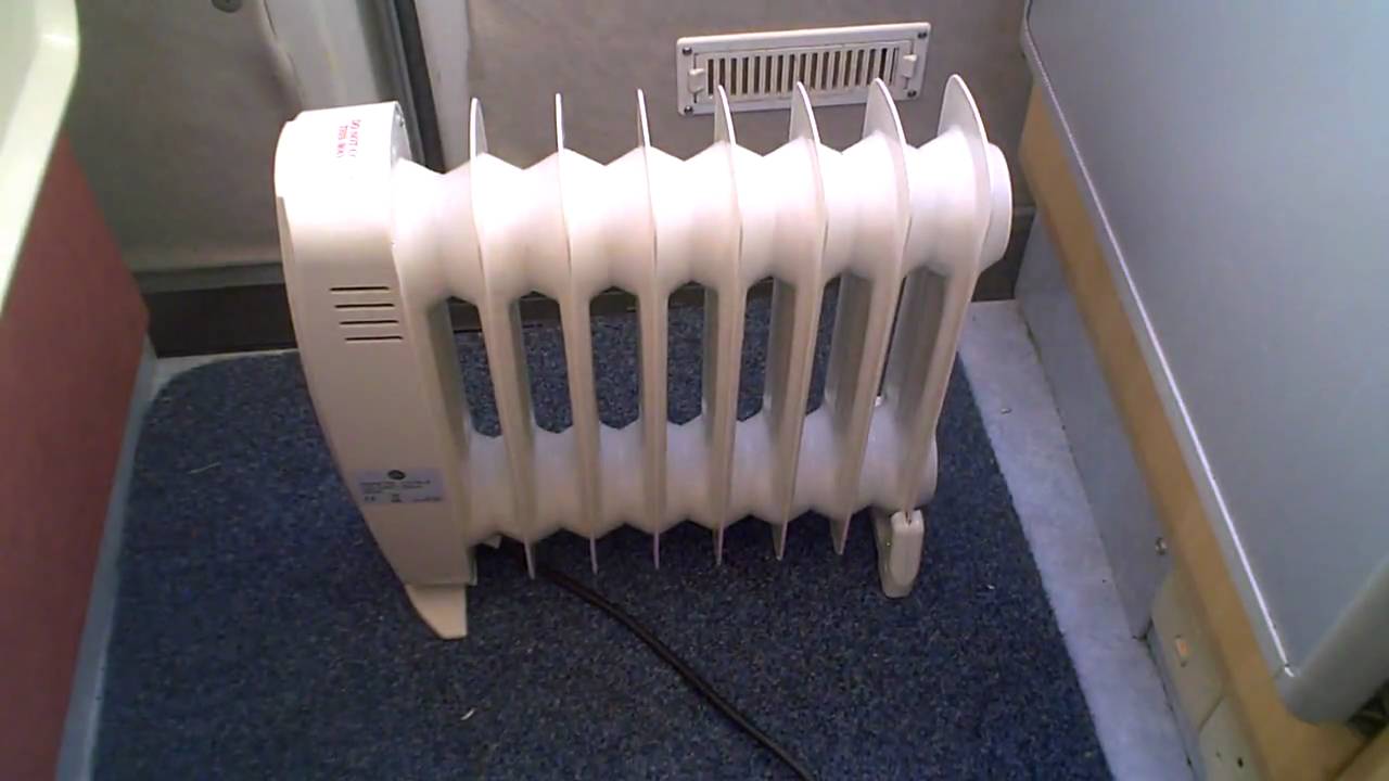 Review of mini oil filled radiator  - ideal for small motor homes